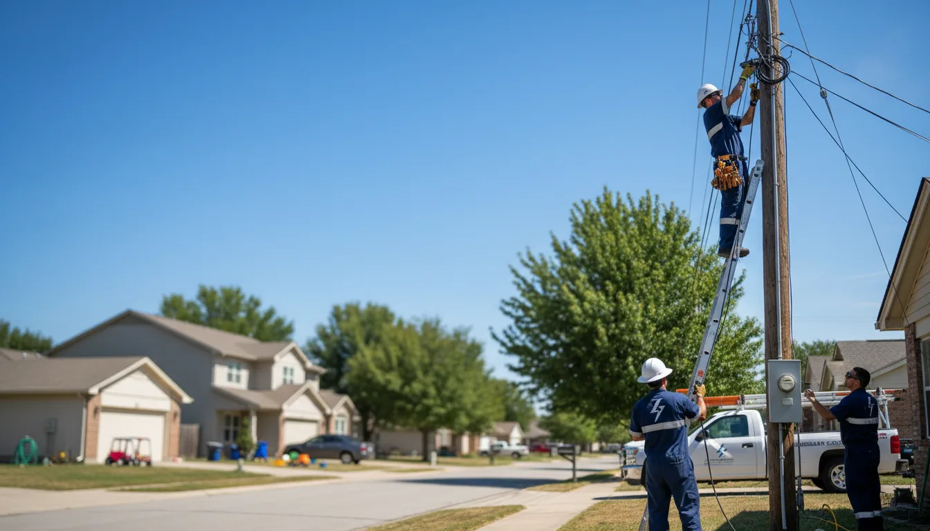 Residential electrician providing installation services in Mackey, IN